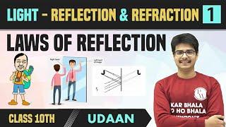 Light - Reflection & Refraction 01 | Laws of Reflection | Plane Mirror | Lateral Inversion | Class10