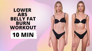 Lower Abs Belly Fat Burn Workout 10 Minutes / Nina Dapper