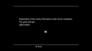 How to FIX Trophy Error from bad trophy personal data