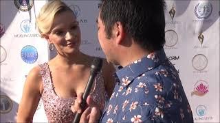 Caitlin O'Connor Red Carpet Interview at the Justice ForOM and Ecovvear Fashion Show events