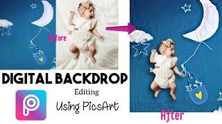 How To Edit Baby Photos With Digital Background In Android | PicsArt Tutorial | Nifa's Diary