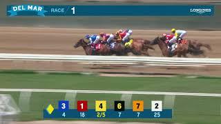 Proud Starlet wins race 1 at Del Mar 7/27/24.