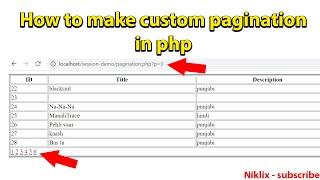 Simple Pagination in PHP | #pagination #php