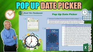 FREE Excel Date Picker Pop-Up: Tutorial