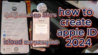 how to create apple ID Iphone easy quickly 2024