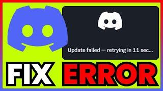 How To FIX Discord Update Failed Error Message (FULL GUIDE 2024)