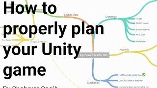 How to properly plan your Unity game like a mannered person