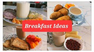 4 Simple & Easy Breakfast Ideas on a budget in less than 30 minutes #cooking #crepe #chai #fruit #