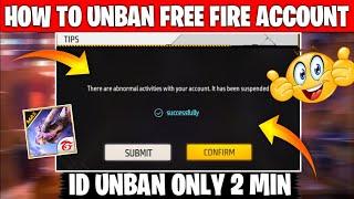 FREE FIRE ID SUSPENDED PROBLEM SOLUTION  | HOW TO RECOVER FREE FIRE SUSPENDED ACCOUNT | FF ID UNBAN