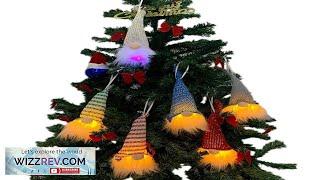 Christmas Ornaments Christmas Gnome Decorations Handmade Tomte Swedish Gnome With LED Light Review