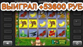 Выиграл +53600 руб. в игровой автомат Crazy Monkey (Крези Манки) | Занос в слоты Обезьянки