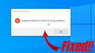 How to fix installation failed! error: Fatal error during installation