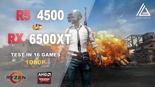 AMD Ryzen 5 4500 + Radeon RX6500XT - Test in 16 Games