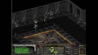 Kate and Miria playing around at Final Boss fight (Fallout 2) - vs Frank Horrigan