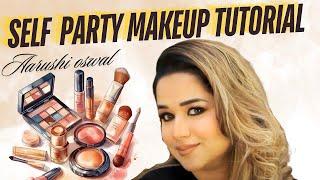 How to do SELF PARTY MAKEUP || Step by step tutorial || Product details || Easy to do for beginners