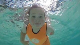 Babies learn to swim before they can walk