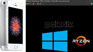 Using a VM to jailbreak with palera1n, on an AMD chip, on an iPhone SE (Windows 10)