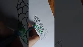 how to draw grapes  #art #subscribe #drawing #oilpastel #shorts #viralshorts