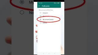 How to Hide whatsapp Profile Picture from specific contacts