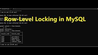 "Row-Level Locking in MySQL"