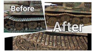 The Easy Way To Paint Realistic Model Tank Metal Tracks Jagdtiger