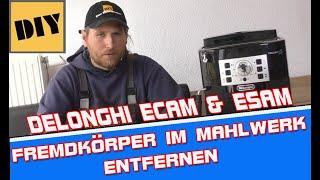 Delonghi ECAM 22.110B Magnifica S Mahlwerk/Kegelmahlwerk macht komische Geräusche ausbauen, ersetzen