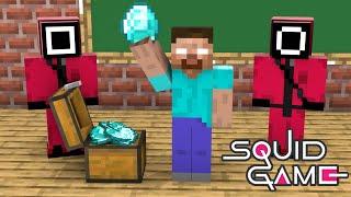 Monster School : SQUID GAME vs MONSTER SCHOOL - Minecraft Animation