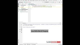 Java Hello World Program #java #javabasics #codingbasics #helloworld