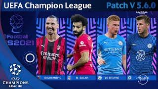 PATCH UCL TERBARU UNTUK PES 2021 MOBILE | v5.6.0