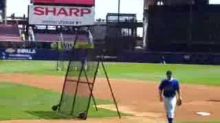 NY Mets Jose Reyes and David Wright Batting Practice