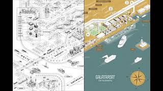 Galataport Isometric Map Illustration