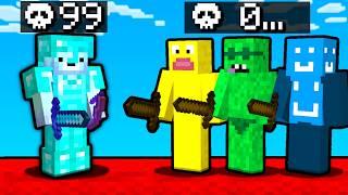 I Carried The WORST Team in Minecraft Bedwars...