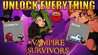 How to Unlock EVERYTHING in Vampire Survivors: Emergency Meeting