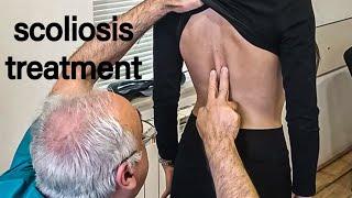 Beautiful girl Scoliosis treatment by Evgeni Trigubov asmr  chiropractor 1