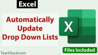 3 Ways to Automatically Update Drop Down Lists in Excel - Data Validation