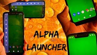 ALPHA LAUNCHER é TOP | AOSP ANDROID LAUNCHER