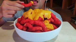 Cheetos | Flamin' Hot Puffs w/ Cheese [MUKBANG ASMR NO-TALKING]