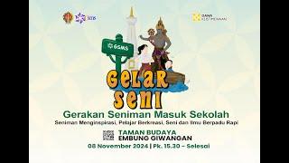 Gelar Seni 'Gerakan Seniman Masuk Sekolah' Daerah Istimewa Yogyakarta Tahun 2024 - 8 November 2024