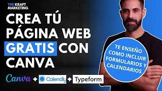 Cómo crear un Página web con dominio propio gratis con Canva. Cómo incluir formularios y calendarios