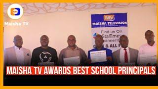 MAISHA TV  AWARDS SCHOOL PRINCIPALS WITH CERTIFICATES OF RECOGNITION