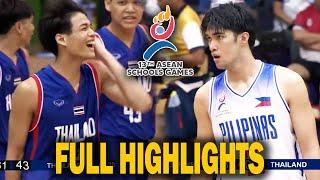 ADAMSON PILIPINAS vs THAILAND U18 Full Game Highlights | Asean School Games 2024