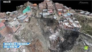 Deslizamiento en la ciudad de La Paz 2019 - Drones Bolivia - Drontec