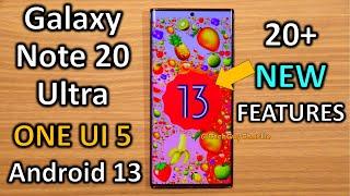 Galaxy Note 20 Ultra Android 13 One UI 5 update! 20+ NEW features 