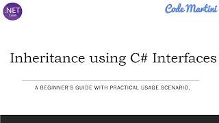 Inheritance using Interfaces in C#