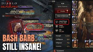 BASH BARB IS STILL INSANE - Barbillions of Damage in Season 5 Diablo 4