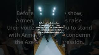 Stand with Armenia, at Milan Fashion Week