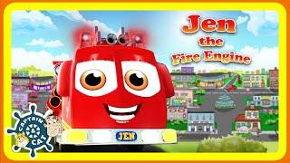 Jen the Fire Engine | Kids Songs | Captain & Cat