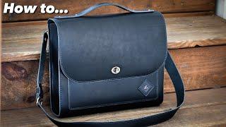 How To Make A Leather Messenger Bag - Leather Craft - Speed Build - DIY