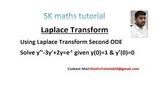 Using Laplace Transform To Solve 2nd Order Linear Differential Equation Question