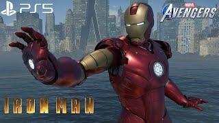 Marvel's Avengers - MCU Iron Man Mark 3 Suit Gameplay 4K 60FPS (PlayStation 5)